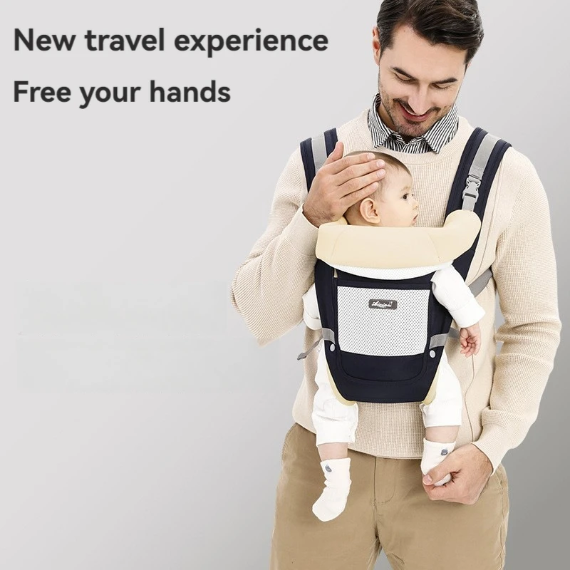 Adjustable Comfortable Sling Backpack Pouch Breathable Front Facing Baby Carrier Wrap Baby Kangaroo Bag