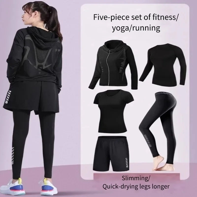 Running sportswear, women's fitness clothes, spring and summer morning running training equipment