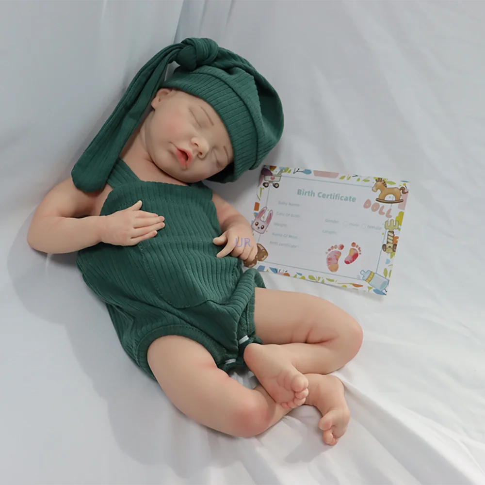 17Inch Micro Preemie Full Body Silicone Baby Doll With Clothes For Children Dolls Gift Perfect Collection Gift For Christma