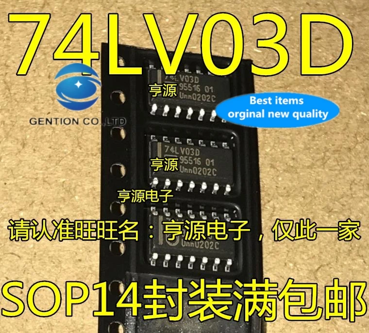 10 قطعة 74LV03 74LV03D SOP-14 المنطق في المخزون 100% جديدة ومبتكرة #1