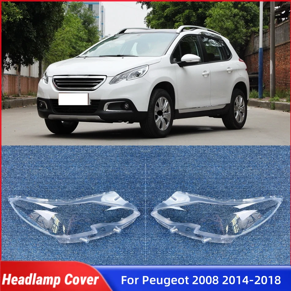 

For Peugeot 2008 2014 2015 2016 2017 2018 Vehicle Accessories Shade Headlight Headlight Rubber Cover
