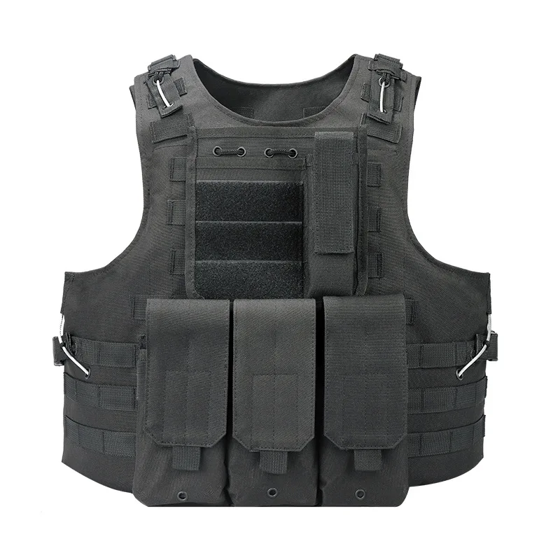 

High quality multi-functional tactical vest triple magazine CS training uniform camouflage outdoor protective equipment