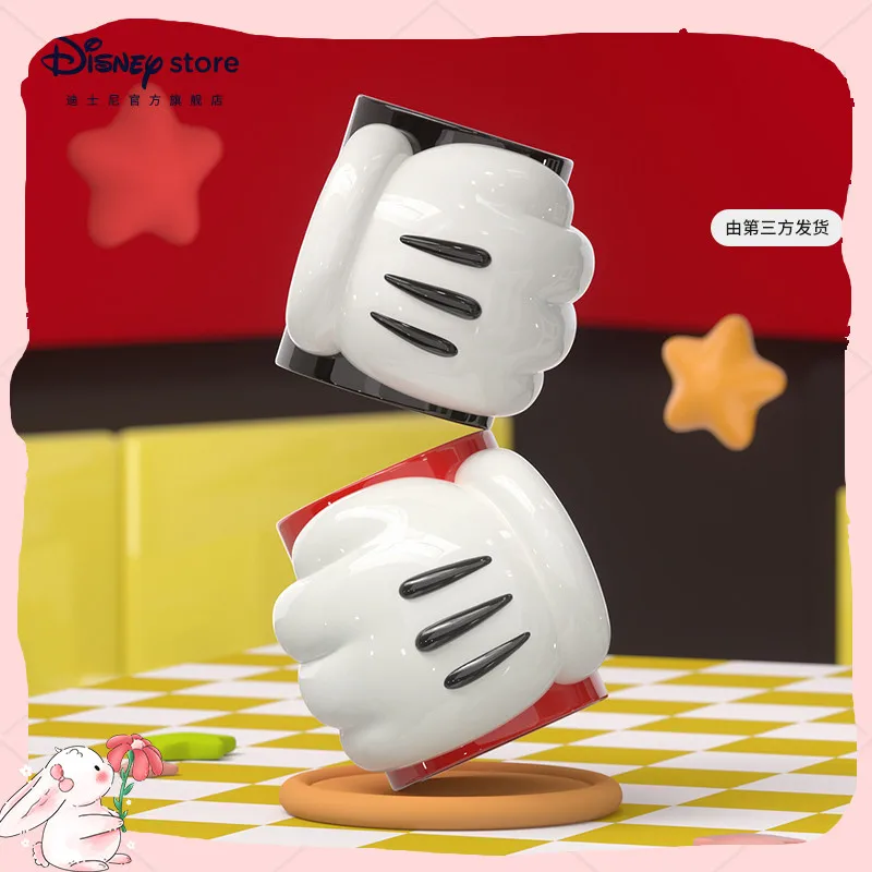 

Набор чашек с когтями Микки Диснея, керамическая кружка для влюбленных, кофейные чашки, ручные чашки, украшения, игрушки, праздничные рождественские подарки