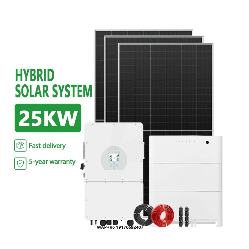 All-in-One 25KW 20KW 15KW 10KW Hybrid Solar Power System for Home with ’MPPT Controller