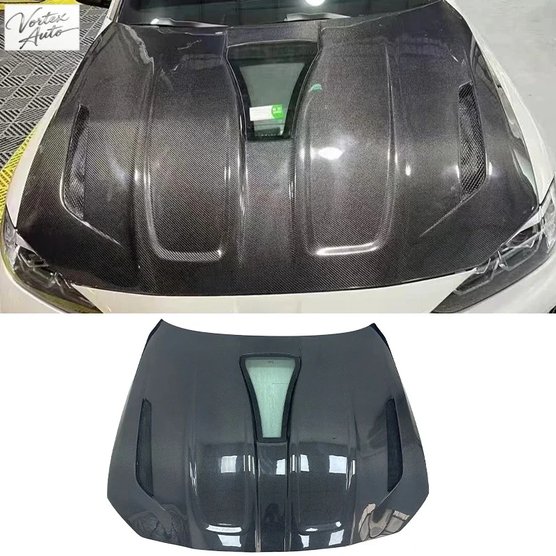 

For BMW i4 eDrive35 eDrive40 M50 G26 2022-2025 Carbon Fiber Transparent Glass Engine Hood Bonnet Lightweight Performance Upgrade