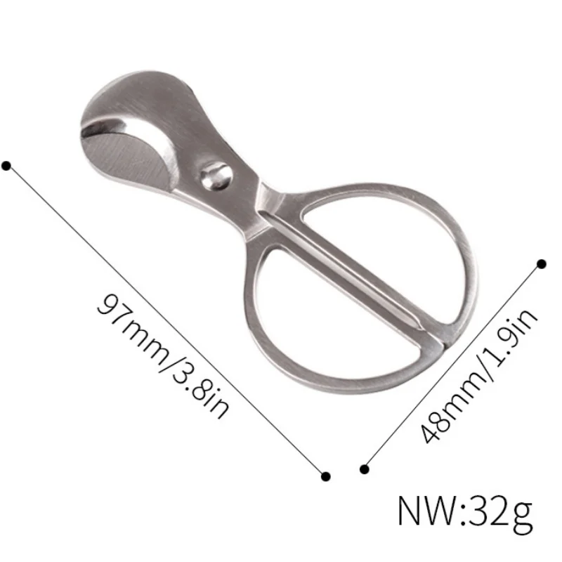 Stainless Steel Cigar Cutter Portable Cigar Scissors Cigar Clipper Knife Accessories Smoking Tools view 5