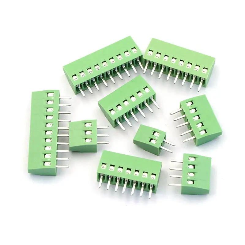 1PCS PCB Screw Terminal KF128-2.54 Pitch 2.54mm 2/3/4/5/6/7/8/10P Spliceable Plug-in PCB Screw Terminal Block Connector