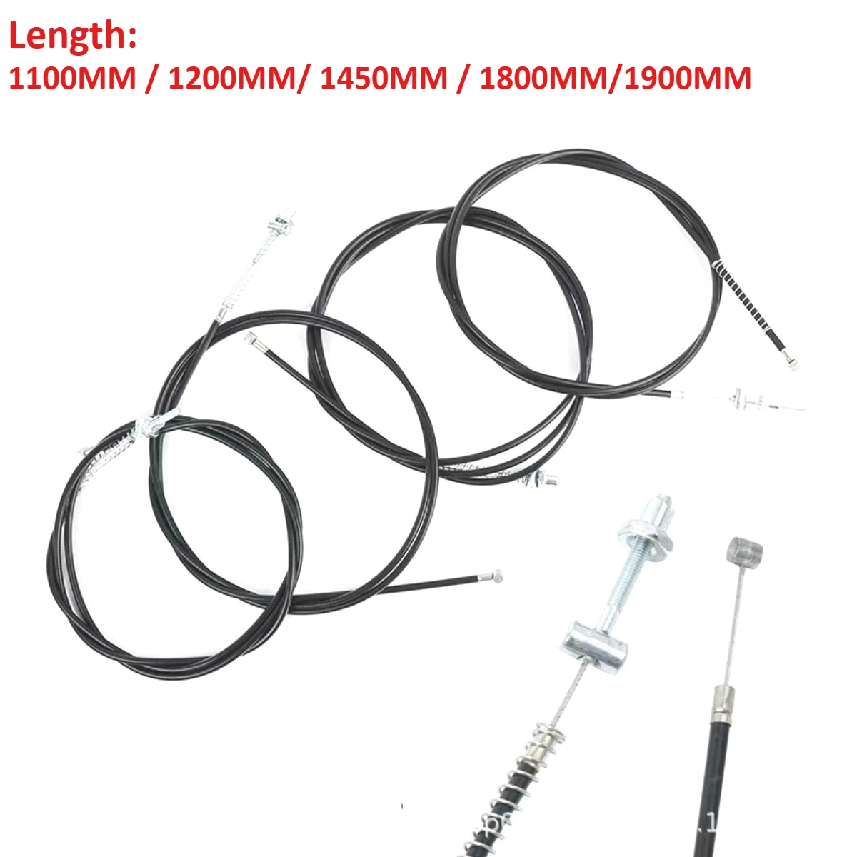1100MM/1200MM/1450MM/1800MM/1900MM Brake Cable Front Rear Drum Brake Line for Scooter Moped Bike Accessories