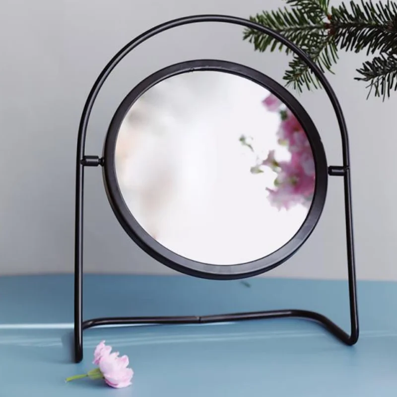 Vanity Decorative Mirror Glass Room Gold Small Makeup Round Table Decorative Mirror Bedroom Miroir Espejo Pared Wall Decoration