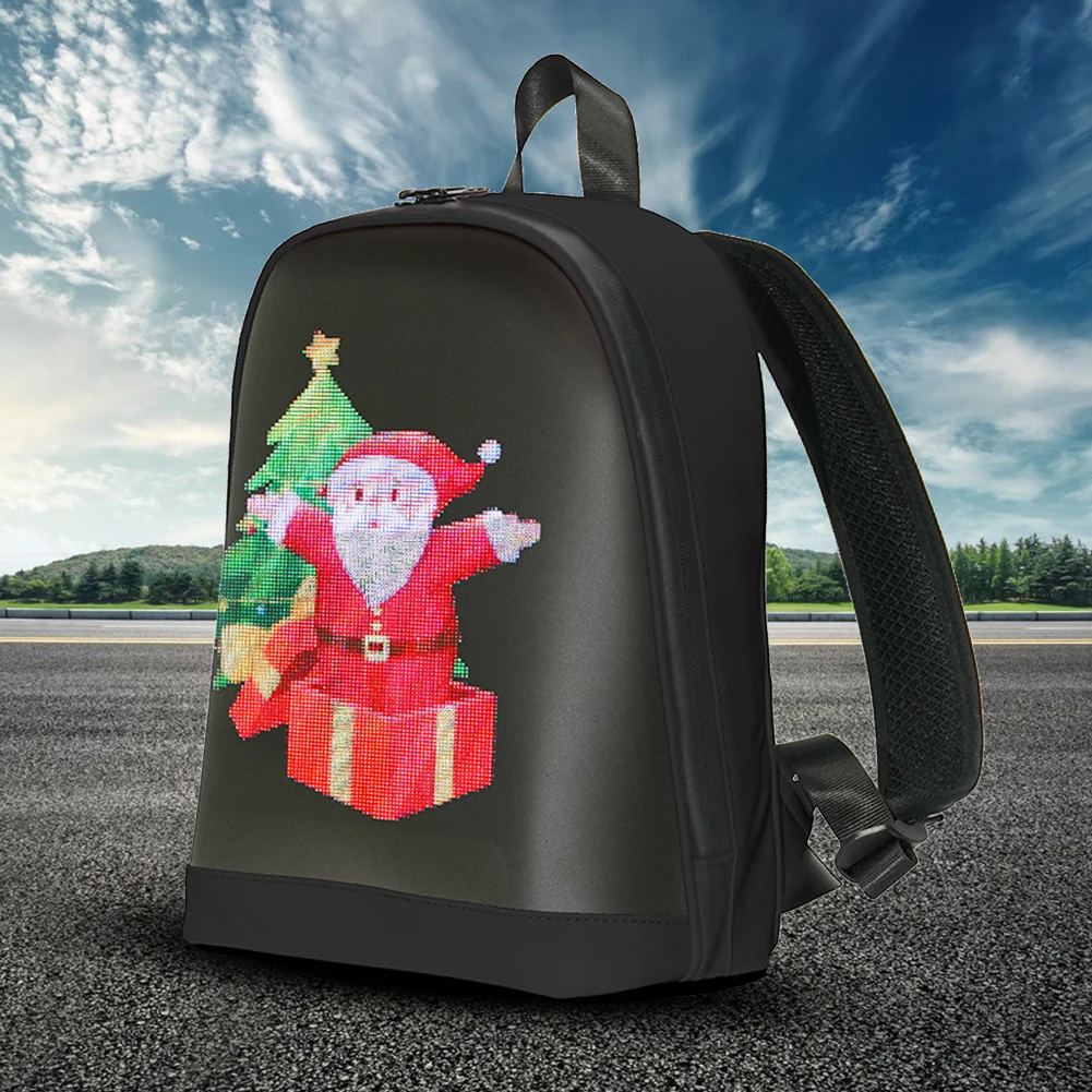 LED Advertising Backpack APP Control Advertising Business Bag Waterproof Portable Backpack for Men Women