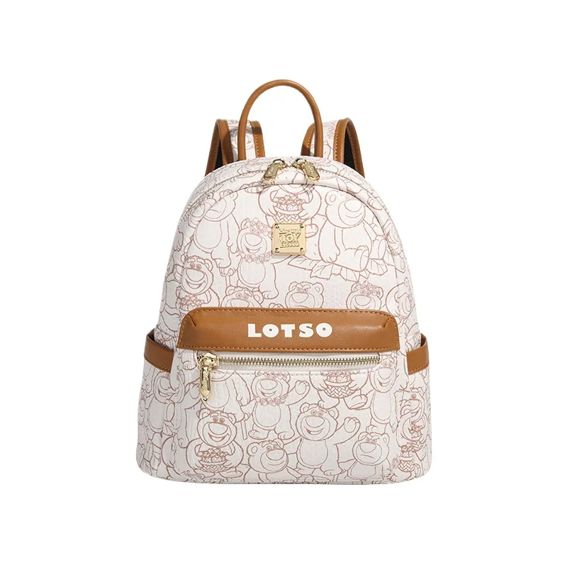 

Disney Licensed Lotso Bear Women Backpack Lightweight Large Capacity Travel Commute Cute Design Casual Daypack