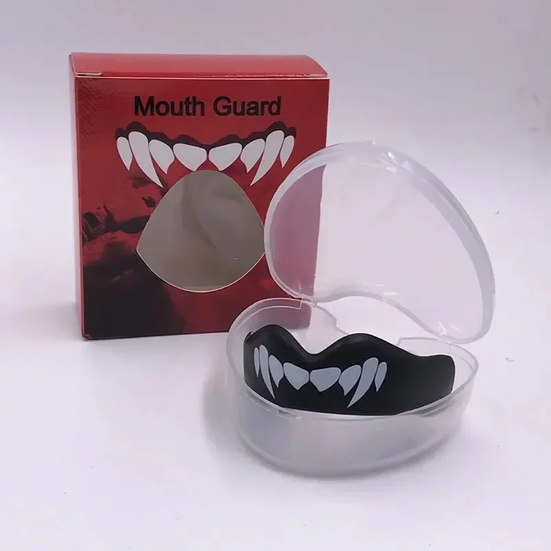 1PC Mouth Guard Sports- Teeth 3D Technology Double Layer Boxing Mouth Guard Perfect Fit Adults with Case - Boil & Bite Mouth image 4