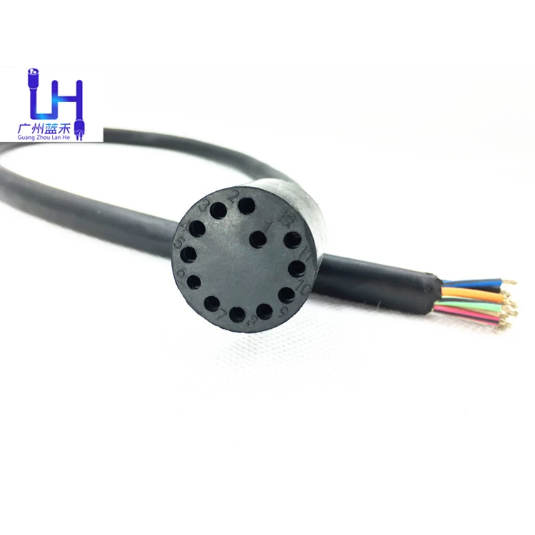 12 Pin Cable Connectors Waterproof Underwater Electrical Pluggable Connector