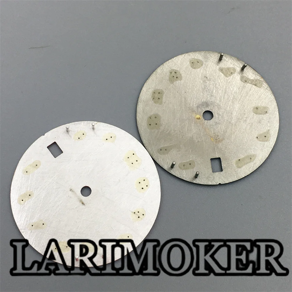 LARIMOKER 29 مللي متر الأرقام الرومانية أسود أزرق أخضر ساعة الطلب صالح NH35 حركة التقويم نافذة صالح 3 الساعة تاج 3.8 الساعة التاج