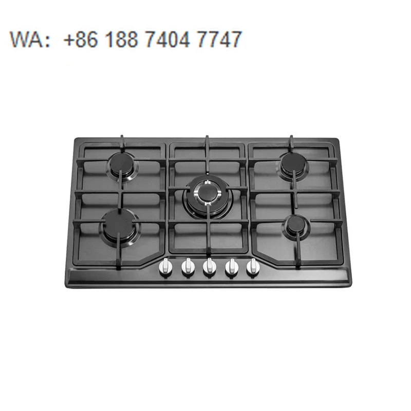 High-Performance 5-Burner Built-in Gas Stove,Fast Heating, Versatile for Home Cooking & Small Kitchen Use