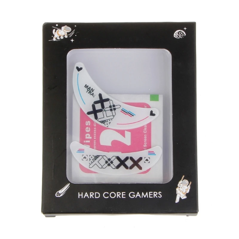 

1 комплект, 0,8 мм, стеклянная педаль для мыши для VGN Dragonfly F1/Pro/Pro Max, замена мыши, скользит, изогнутый край, наклейка