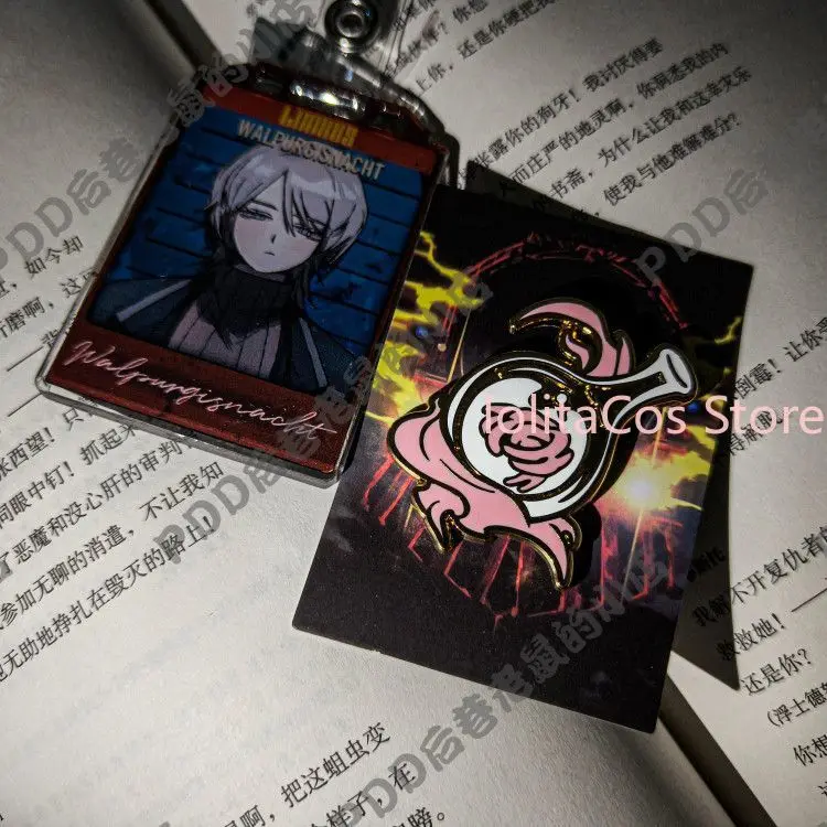 Badge Métallique Émaillé Limbus Company Faust – Broche Anime Imitation pour Décoration de Sac, Collection Fan, Cadeau d'Anniversaire pour Ami, Cosplay