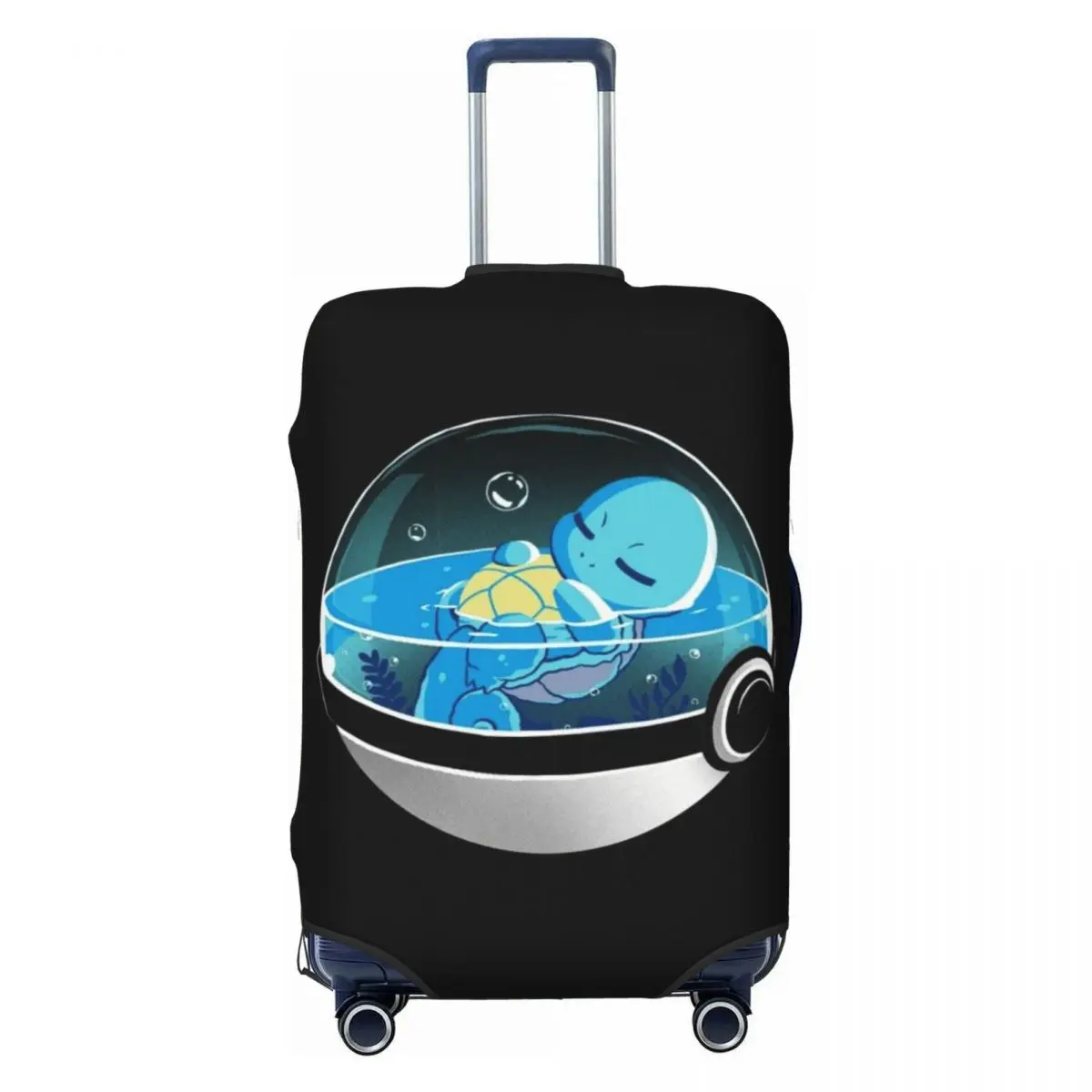 

Custom Squirtles Cartoon Luggage Cover Elastic Travel Suitcase Protective Covers Fits 18-32 Inch