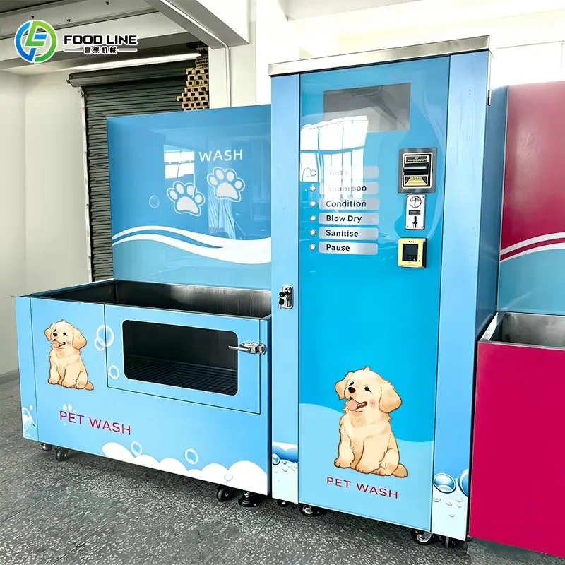 Customized Payment Methods Color&Size Automatic Pet Wash Machine with Roof Stainless Steel Self Service Dog Pet Bathing Machine