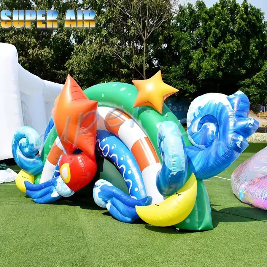 Arco inflable del contexto del escenario de la estrella inflable del buen diseño hecho en China para la decoración de la actividad