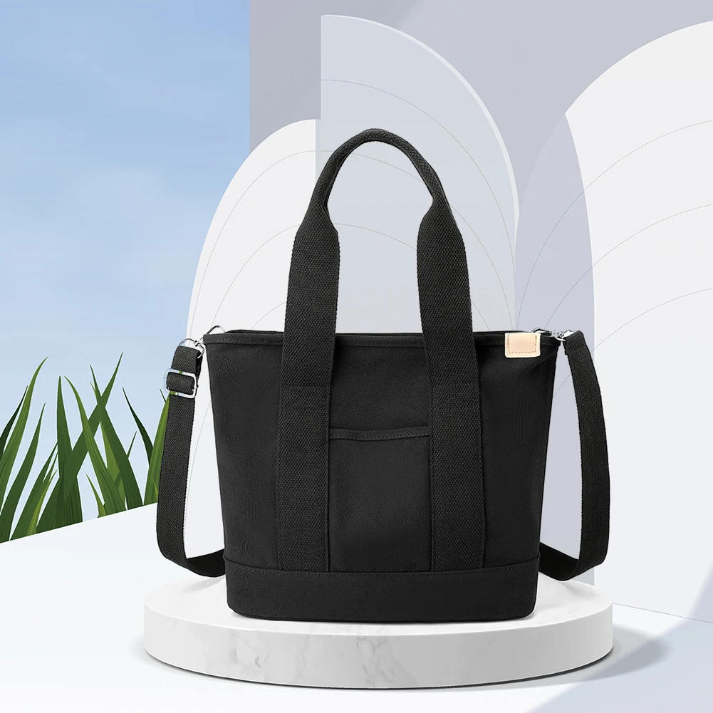 Borse da donna in tela borsa con manico superiore moda Casual cerniera portatile multifunzione di grande capacità semplice per le vacanze del fine