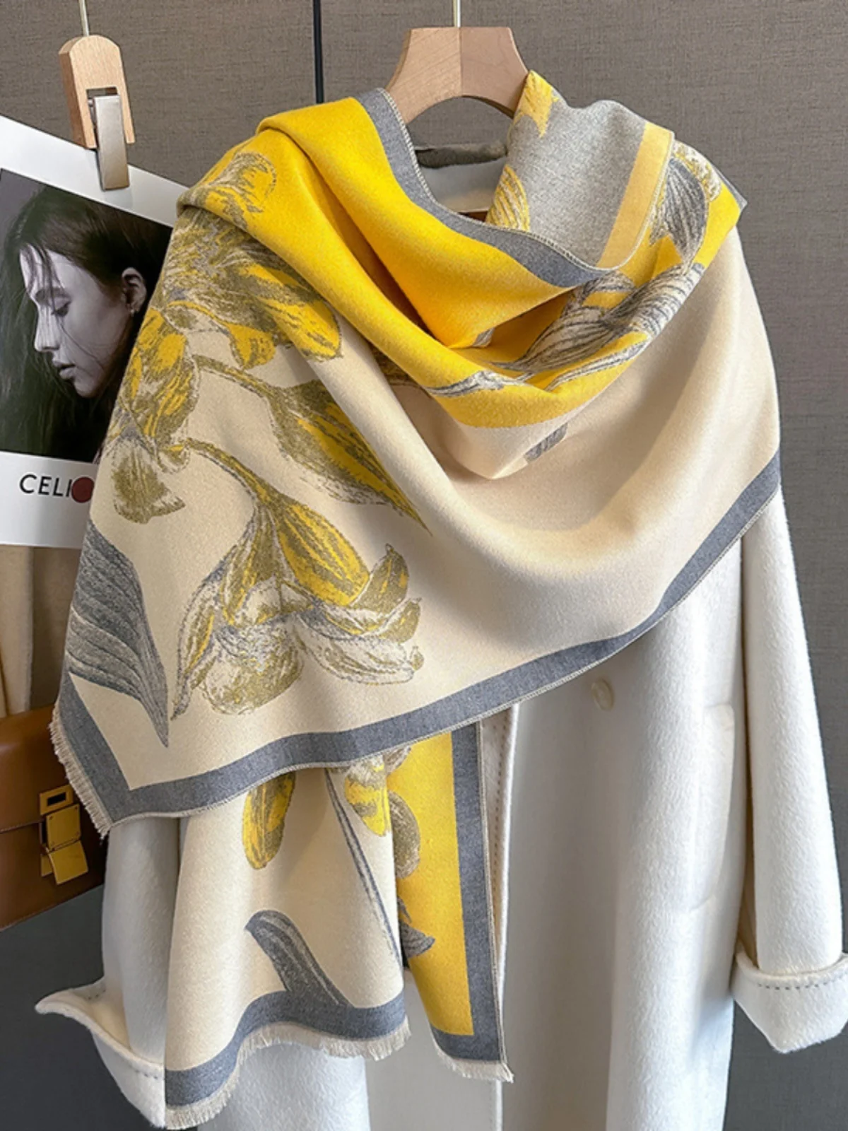kazuki-korean-sle-spliced-color-magnolia-flower-camere-scarf-women's-versatile-ne-warmer-air-conditioned-room-awl