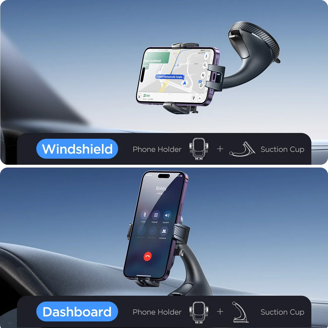 Joyroom Car Phone Holder with Strong Suction Mount 3