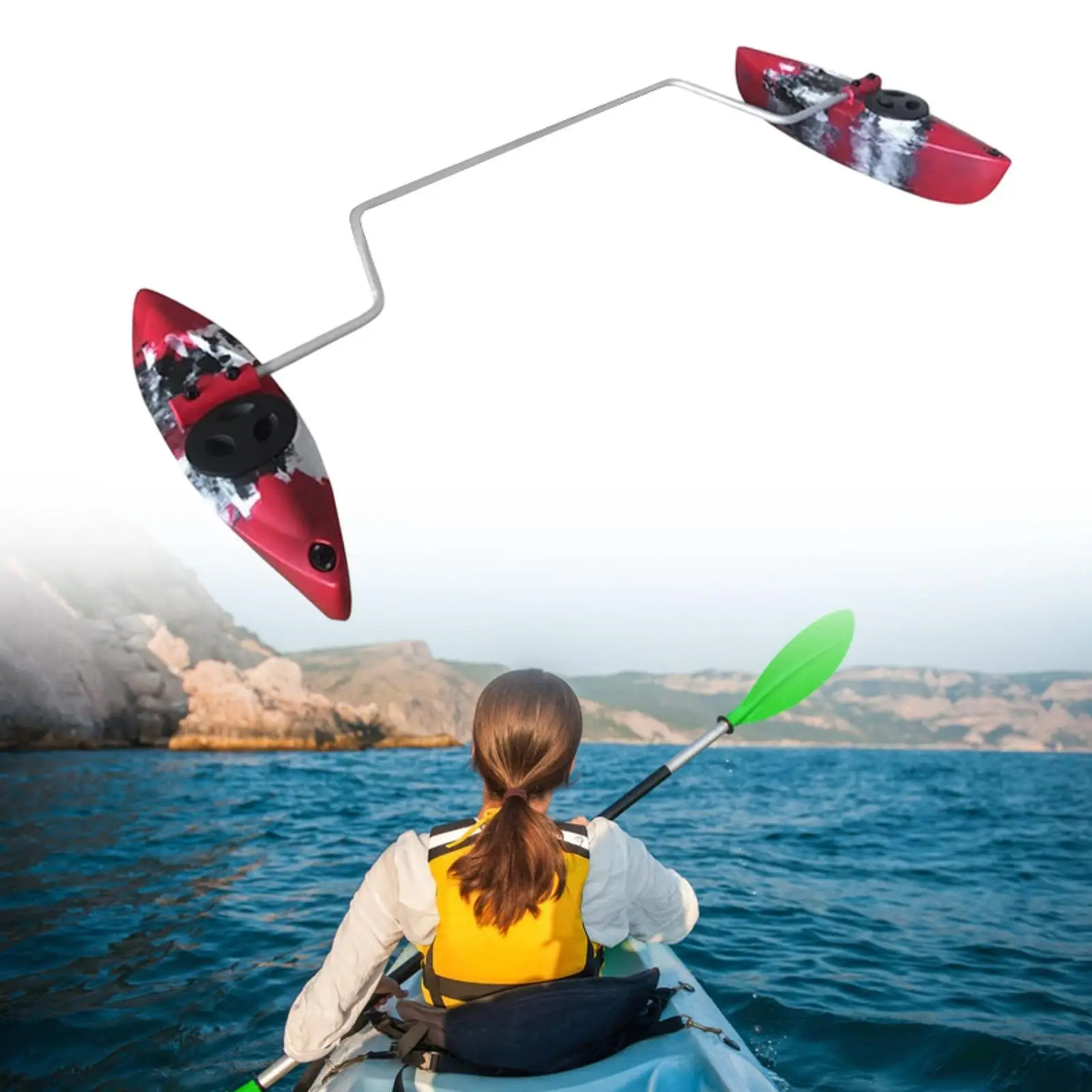 Kayak Stabilizer Float Adjustable Plastic Aluminum Balance Buoy Canoe Outrigger Arms for Fishing Boat Protection