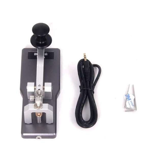VK-5 Long Rod CW Morse Electric Key Manual Short Wave Radio Station, Radio Key for Telegraph Ham Radio and Morse Code Use