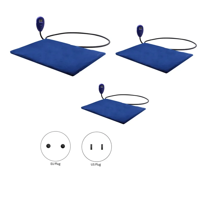 

Pet Heating Pad Cat Constant Temperature Electric Blanket 12V Low Voltage Pet Electric Heater For Dogs Bed US Plug-C Durable