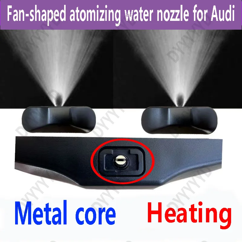 

2 Pcs Car Front Windshield Glass Wiper Water Spray Heated Nozzles For Audi A1 8X A3 8V A4 B8 A6 C7 C8 A7 C7 A8 Q3 8U Q5 8R Q7 4L