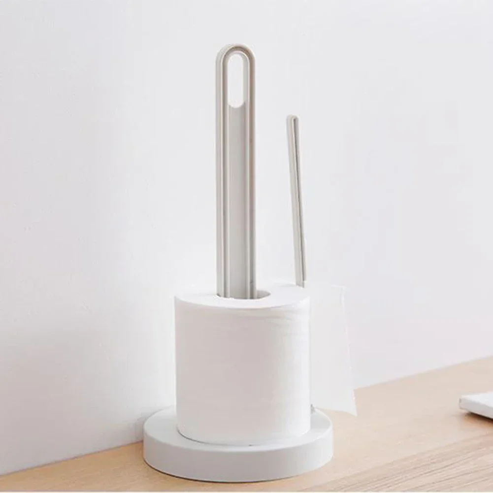 Rolo vertical rack de papel desktop suporte de tecido sem perfuração armazenamento de cozinha acessórios de barra de jantar