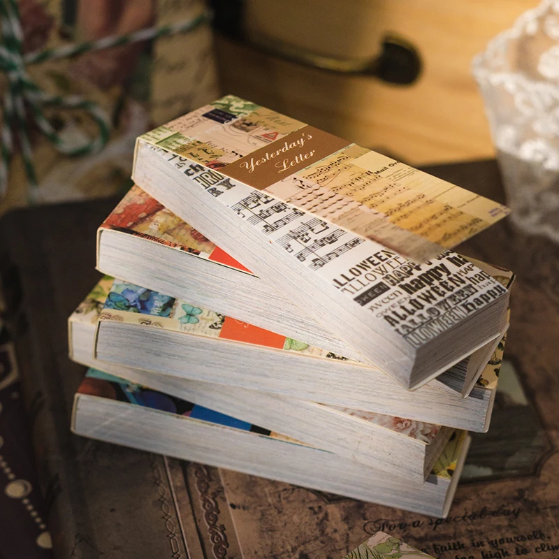 Yoofun 50 arkuszy Vintage Washi papierowa naklejka książka motyle naturalne rośliny naklejka na kolaż śmieci czasopisma dekoracje do scrapbookingu