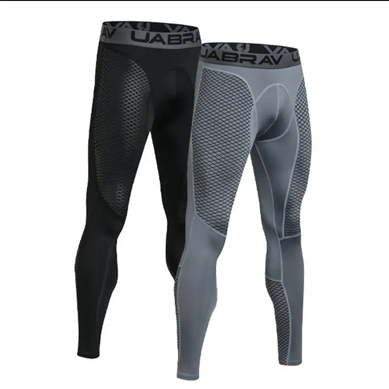 Summer Spring Autumn Men Running Tights GYM Pocket Pants Male Basketball Football Soccer Fitness Exercise Sport Long Leggings 05