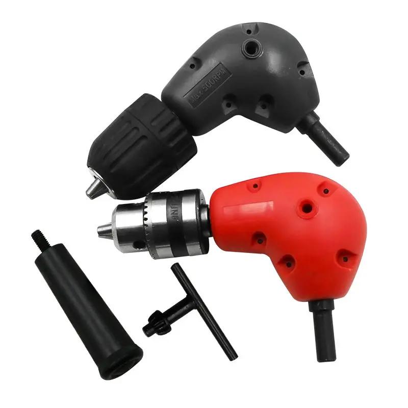 Electric drill right-angle cornering device, extension accessories 90-degree angle to deal with narrow space maintenance