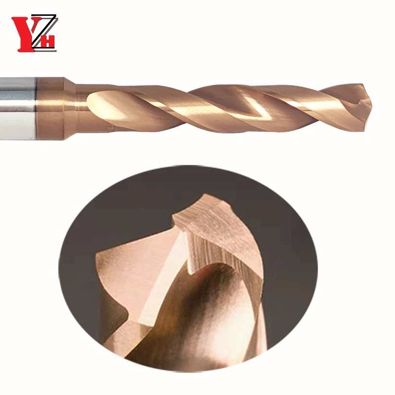 YZH 3D Carbide Drill With External Cooling Or Internal Cooling Non-standard Diameter1.05-9.95mm HRC55/65 Solid Tungsten Steel