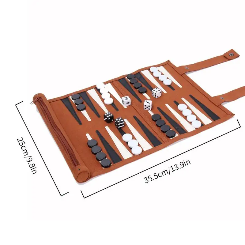 Schaken Backgammon Bordspelset Schaakbordset Strategiebordspel Speelstukken Dobbelstenen Bekers Houten Schaken Voor Reizen Tafelspellen