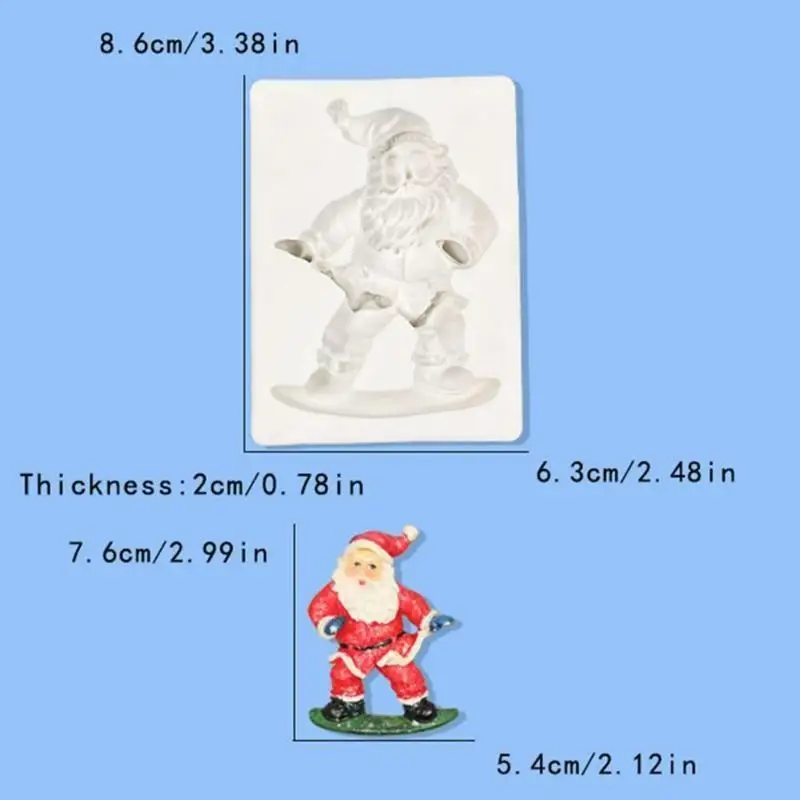 G6KF لطيف للإبداع هدايا الكريسماس شكل ثلاثية الأبعاد سيليكون قالب الكعكة أدوات كعكة فندان لكب كيك فندان الكعك الحلوى
