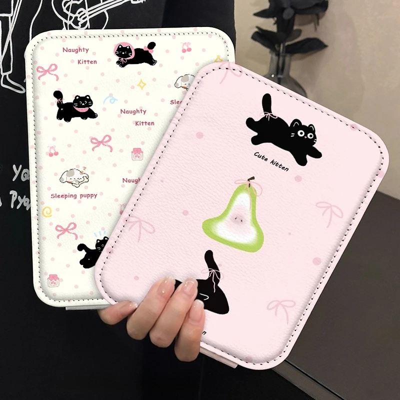 

Decal Cute Mirror Foldable Rectangle Sticker White Macrame Mirror Design Aesthetic Espejo Maquillaje Luz Home Decoration