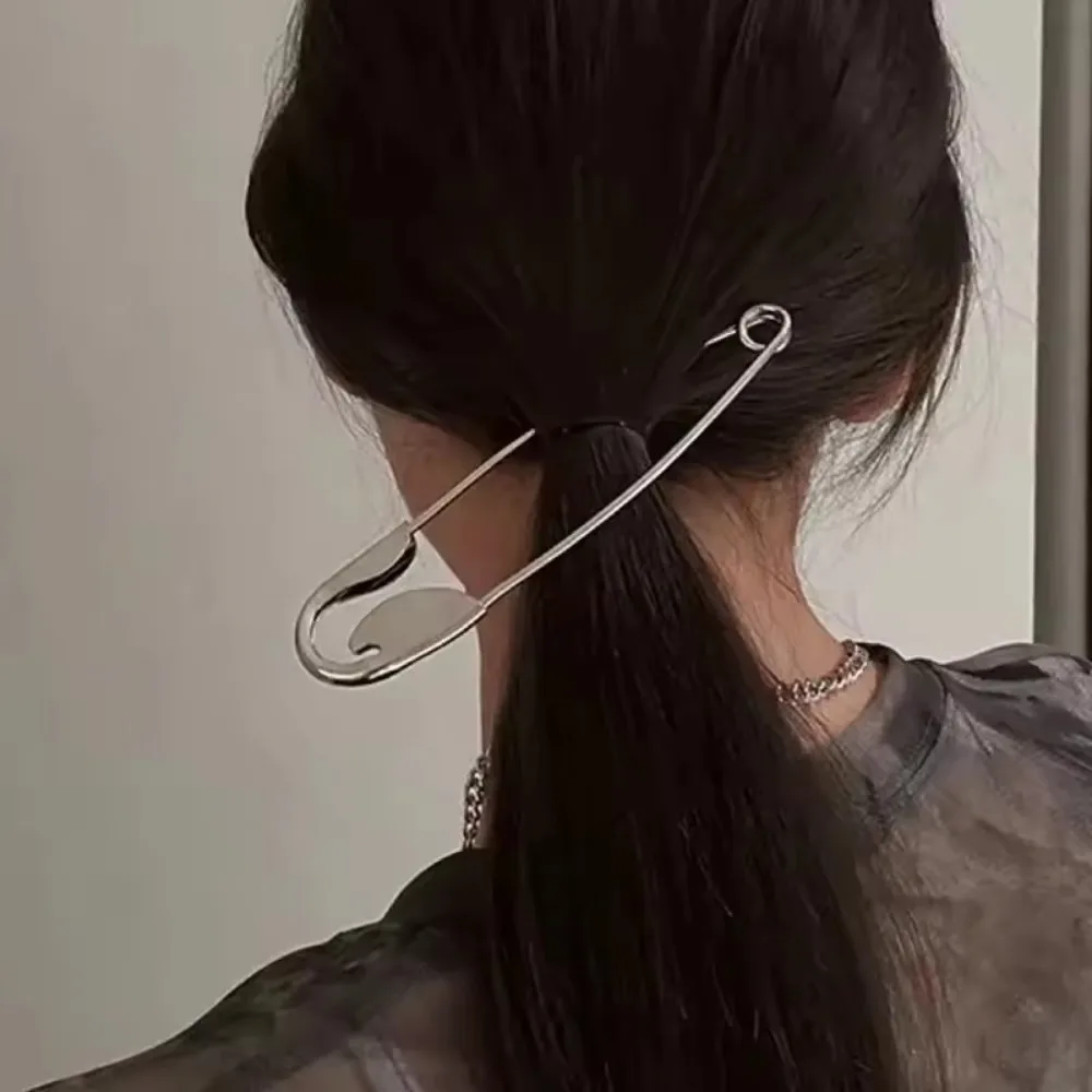 Große Sicherheitsnadel-Haarspangen im Cyberpunk-Stil für Frauen und Mädchen, DIY-Haaraccessoires, Haarklammern, Kopfschmuck und Partygeschenke – Detail 5