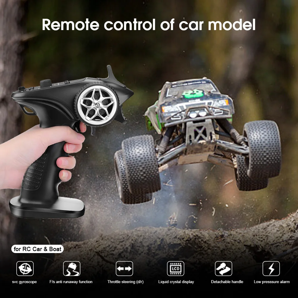 TX4 2.4GHz Car Remote Control 4CH Radio System Transmitter Controller w/ Receiver For RC Car Boat