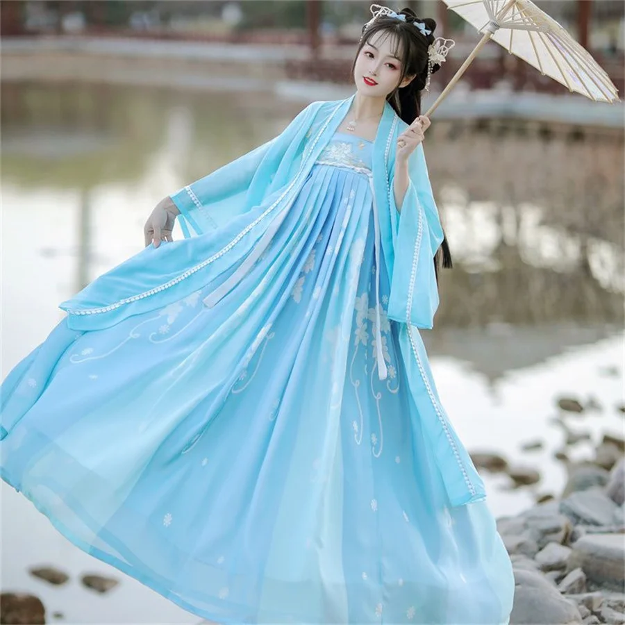 女性のための古代漢服,プリンセスドレス,エルクパターン,フェアリースカート,中国の伝統的な服,ステージパフォーマンス,ショー,コスプレ