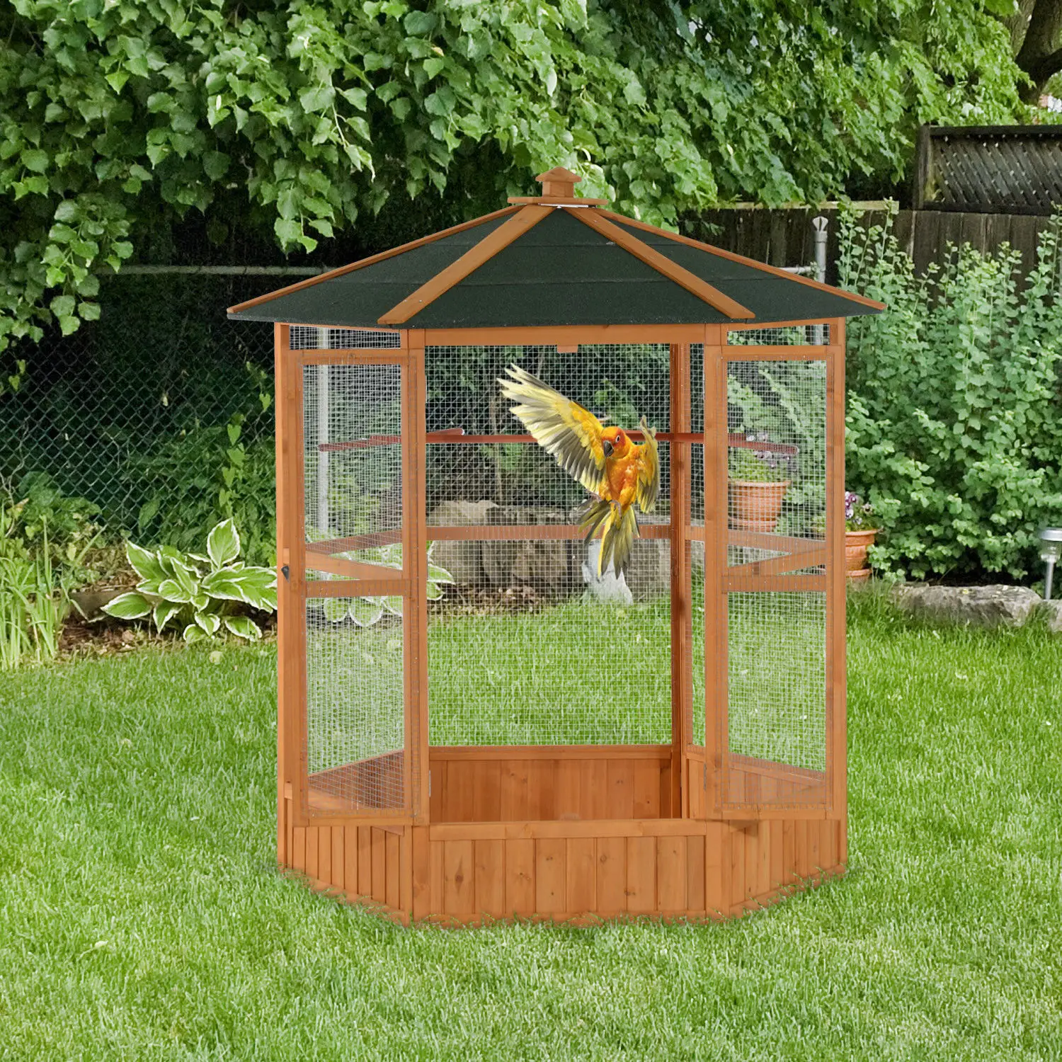 Large Wooden Aviary…