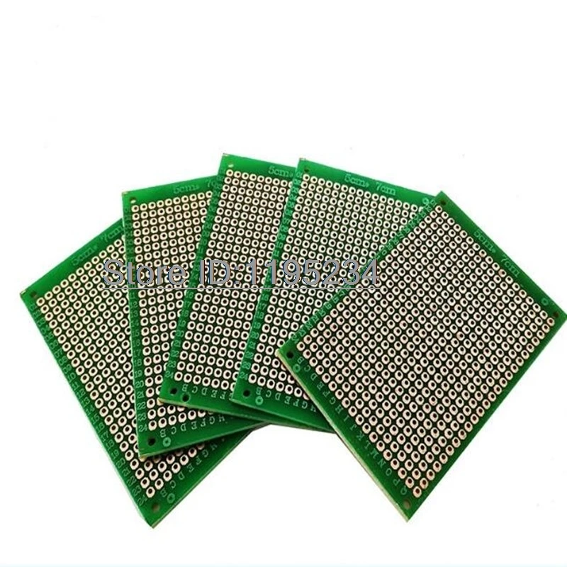 50pcs/lot single Side Prototype PCB nned Universal Breadboard 5x7 cm 50mmx70mm