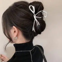 New Fairy Hairpin Irregular Bow Large Grab Clip for Women Back Head Hair Clip Sweet Princess Shark Clip Fashion Hair Accessories