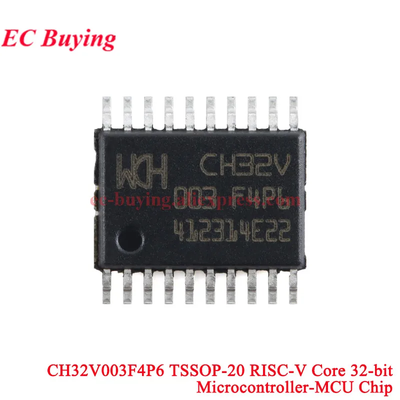 10Pcs/1pc CH32V003 Development Board Minimum System Core Board RISC-V 32-bit CH32V003F4P6 Chip Microcontroller MCU Module