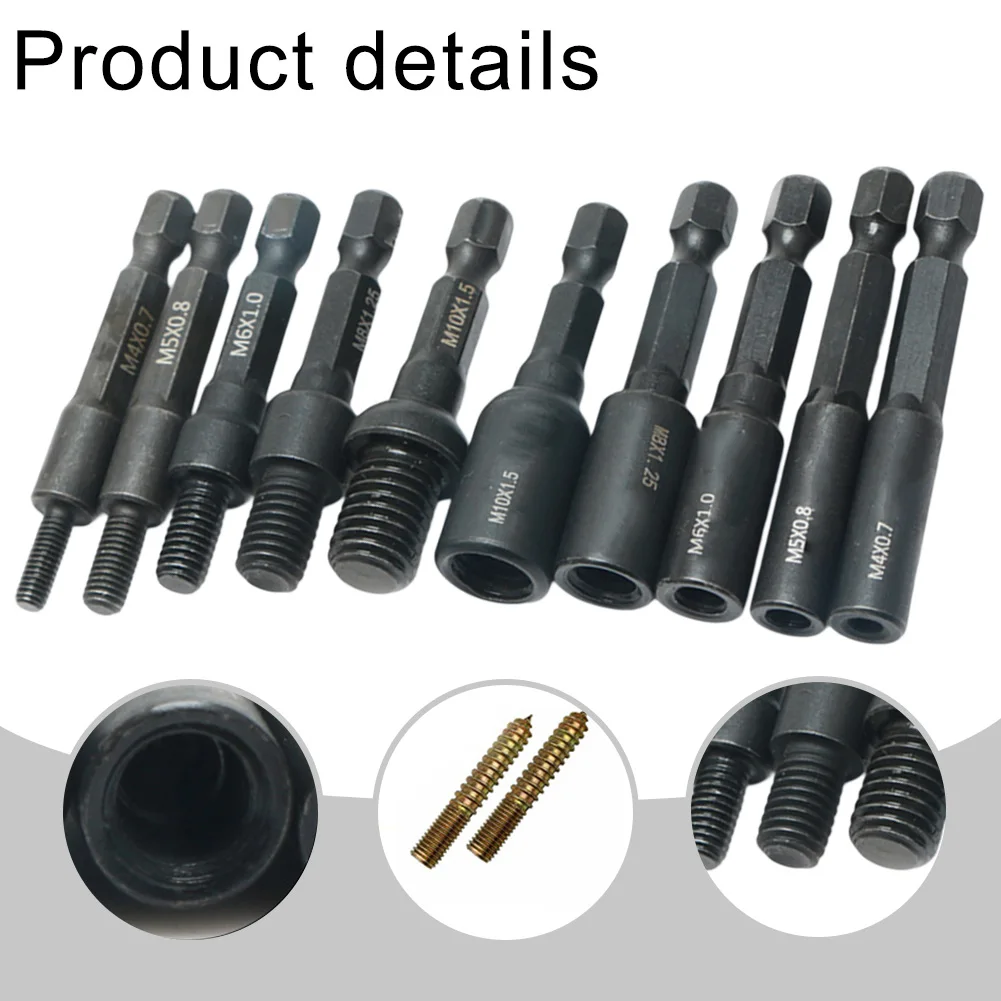 1pc Dual-Head Screw Socket Screwdriver Bit Holder Hanger Bolt Driver For DIY Woodworking Projects Tool Parts