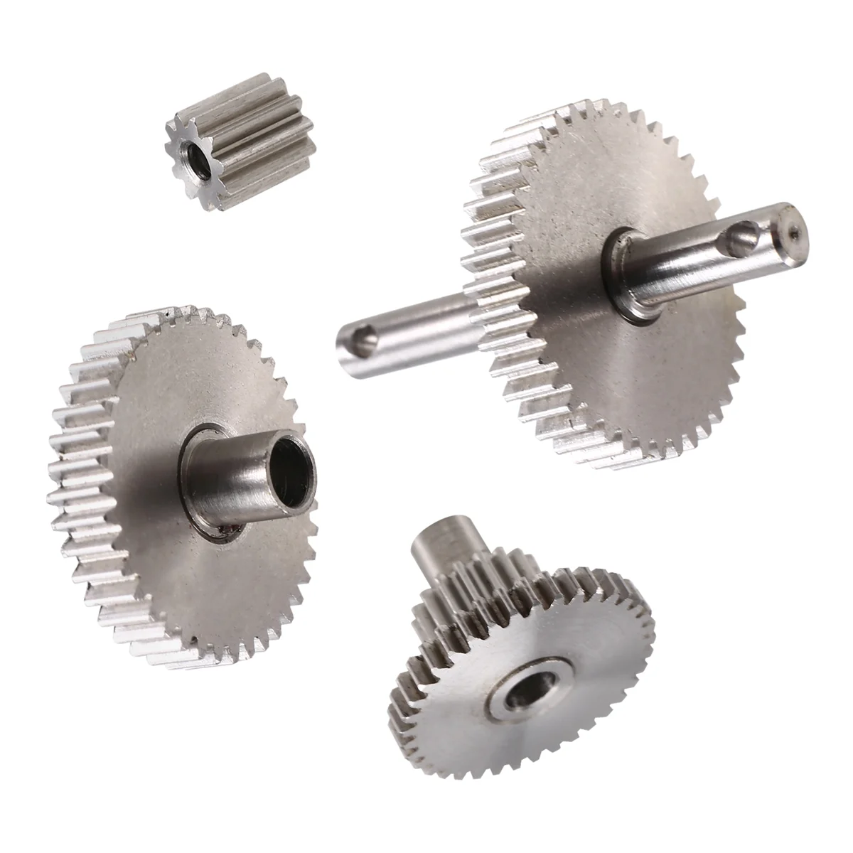 ABJL TRX4M Steel Overdrive Underdrive Stock Transmission Gear Pinion Set for 1/18 RC Crawler TRX4M Bronco RC Upgrades 16:6:1