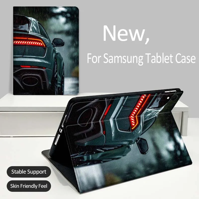 

Rear Car Rain Night Tablet Case For Samsung Galaxy Tab A A7 A8 A9 A11 S6 S11 Lite Plus 10.1 10.4 10.5 Inch 2022 2025