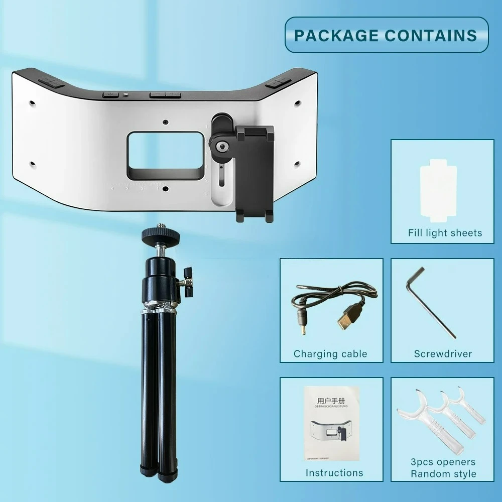 Dental Photography Light Phone With Bluetooth Oral Photo Lighting For Dentist. Denture Photography Lighting Dentists Accessory